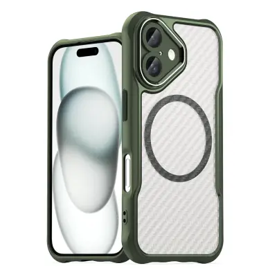 SILIKONSKI OVITEK VODILNA SERIJA ZA MAGSAFE ZA IPHONE 16 ZELENI OVITEK
