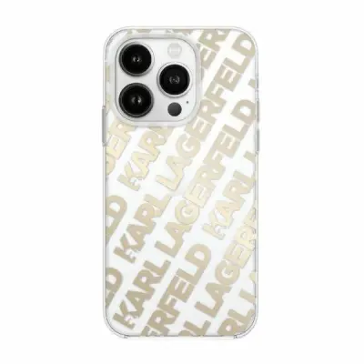 KARL LAGERFELD OVITEK IML FULLOVER LOGO ZA IPHONE 15/14/13 ZLAT