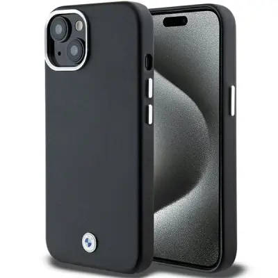 KOVINSKI OVITEK Z PODPISOM BMW ZA MAGSAFE OVITEK ZA IPHONE 14 15 13 ČRN