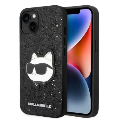 KARL LAGERFELD OVITEK BLEŠČICE CHOUPETTE ZA IPHONE 14 PLUS ČRN