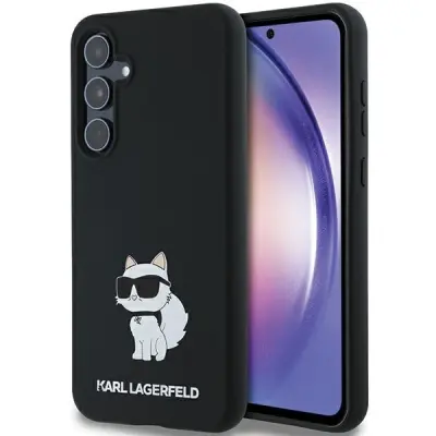 SILIKONSKI OVITEK CHOUPETTE KARL LAGERFELD ZA SAMSUNG GALAXY A55 ČRN