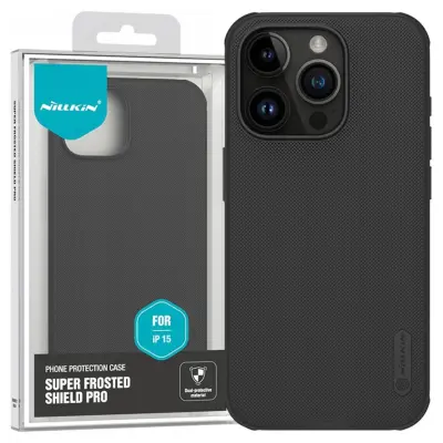OVITEK NILLKIN OHIŠJE ZA IPHONE 15 PRO ČRN ZAD