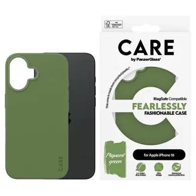 CARE BY MODNI OVITEK PANZERGLASS ZA MAGSAFE OVITEK ZA IPHONE 16 ZELEN