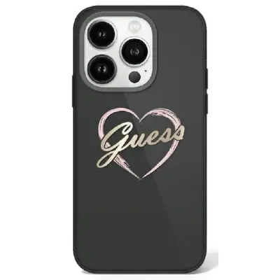OVITEK GUESS IML HEART ZA IPHONE 16 PRO MAX OVITEK ČRN
