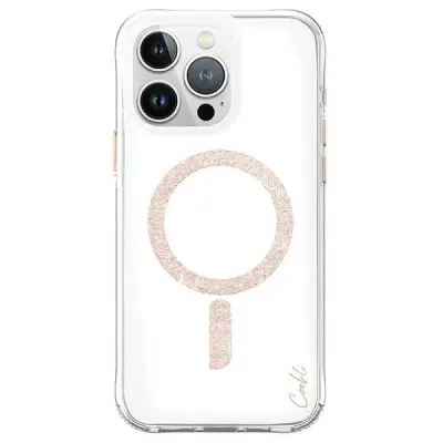 UNIQ COEHL GLACE OVITEK ZA IPHONE 15 PRO 6.1 MAGNETNO POLNJENJE ROZA ZLATO