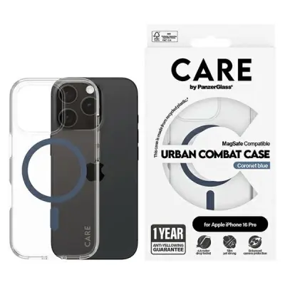 CARE BY PANZERGLASS FLAGSHIP OVITEK Z ZA MAGSAFE ZA IPHONE 16 PRO MODRA