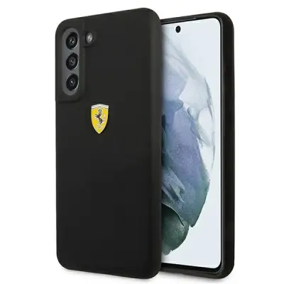 SILIKONSKI OVITEK FERRARI ZA SAMSUNG GALAXY S21 FE ČRN