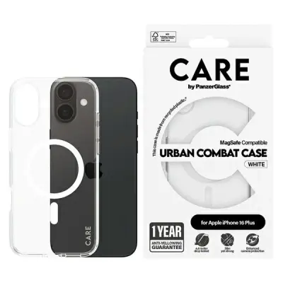 CARE BY PANZERGLASS FLAGSHIP OVITEK ZA IPHONE 16 PLUS 6.7 ZA MAGSAFE WHITE