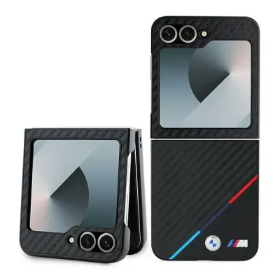 OVITEK ZA OVITEK TRIKOLOR BMW CARBON ZA SAMSUNG GALAXY Z FLIP 6 ČRN
