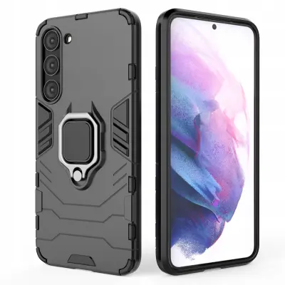 OVITEK RING ARMOR CASE ZA SAMSUNG GALAXY S23+ ČRNO OHIŠJE