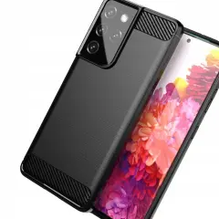 CARBON OVITEK OVITEK OHIŠJE ZA SAMSUNG GALAXY S21 ULTRA 5G ČRN