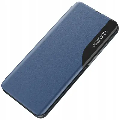 ECO LEATHER ETUI CASE OBUDOWA Z KLAPKĄ DO SAMSUNG GALAXY S23+ NIEBIESKIE