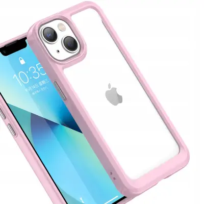 OUTER SPACE CASE ETUI OBUDOWA POKROWIEC FUTERAŁ DO IPHONE 14 PLUS RÓŻOWY