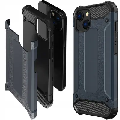 HYBRID ARMOR ETUI CASE OBUDOWA POKROWIEC FUTERAŁ DO IPHONE 14+ NIEBIESKIE