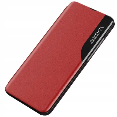 OVITEK IZ EKO USNJA S TANKOM ZA SAMSUNG GALAXY S23+ RDEČ
