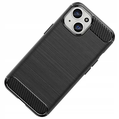 CARBON CASE ETUI OBUDOWA POKROWIEC FUTERAŁ PLECKI DO IPHONE 15 PLUS CZARNE