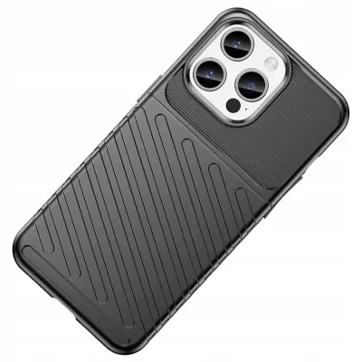 OVITEK THUNDER CASE OVITEK OHIŠJE OVITEK ZA IPHONE 15 PRO MAX ČRN