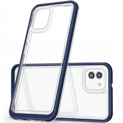 CLEAR CASE COVER ETUI ZA OHIŠJE ZA SAMSUNG GALAXY A03 MODRA