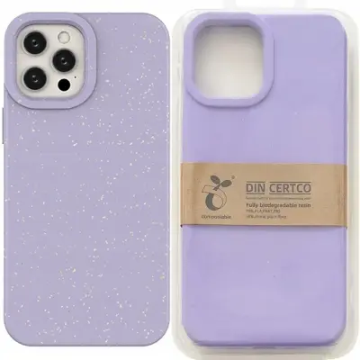 ECO CASE ETUI OBUDOWA POKROWIEC SILIKONOWY FUTERAŁ DO IPHONE 14+ FIOLETOWE