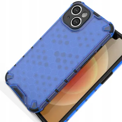 HONEYCOMB ETUI CASE OBUDOWA POKROWIEC FUTERAŁ DO IPHONE 14 PLUS NIEBIESKIE