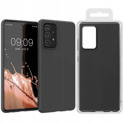 SILIKONSKI OVITEK OVITEK OHIŠJE OVITEK ZA SAMSUNG GALAXY A22 ČRN