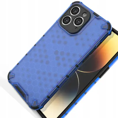 HONEYCOMB ETUI CASE OBUDOWA POKROWIEC FUTERAŁ DO IPHONE 14 PRO NIEBIESKIE