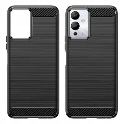CARBON CASE ETUI OBUDOWA POKROWIEC FUTERAŁ PLECKI DO INFINIX NOTE12I CZARNE