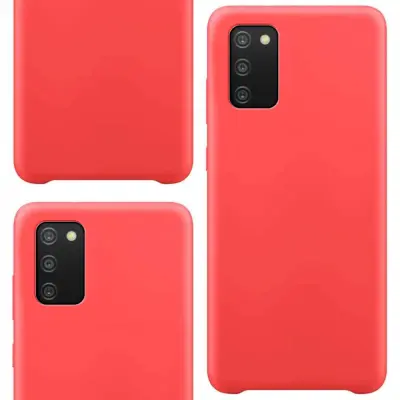 SILIKONSKI OVITEK OVITEK ZADNJE OHIŠJE ZA SAMSUNG GALAXY A03S RDEČ
