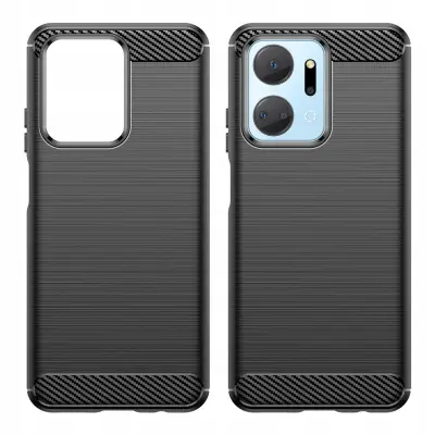 CARBON CASE ETUI OBUDOWA POKROWIEC FUTERAŁ DO HONOR PLAY 40 PLUS/X7A CZARNE