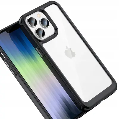 OUTER SPACE CASE ETUI OBUDOWA POKROWIEC FUTERAŁ DO IPHONE 15 PRO MAX CZARNE