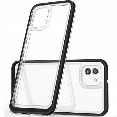CLEAR CASE COVER ETUI ZA OHIŠJE ZA SAMSUNG GALAXY A03 ČRNA