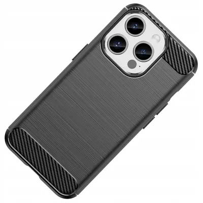 CARBON OVITEK OVITEK ZA IPHONE 15 PRO ČRN ZAD