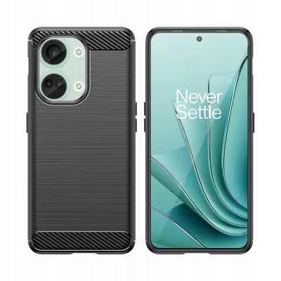 CARBON CASE ETUI OBUDOWA POKROWIEC FUTERAŁ DO ONEPLUS ACE 2V/NORD 3 CZARNE
