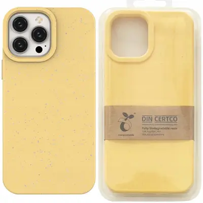 ECO CASE ETUI OBUDOWA POKROWIEC SILIKONOWY FUTERAŁ DO IPHONE 11 PRO ŻÓŁTY