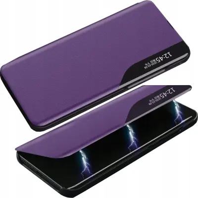 ECO LEATHER ETUI CASE OBUDOWA Z KLAPKĄ DO SAMSUNG GALAXY A72 4G FIOLETOWY