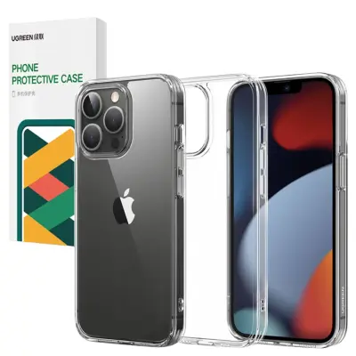 UGREEN ETUI CASE OBUDOWA Z ŻELOWĄ RAMKĄ DO IPHONE 13 PRO MAX PRZEZROCZYSTY