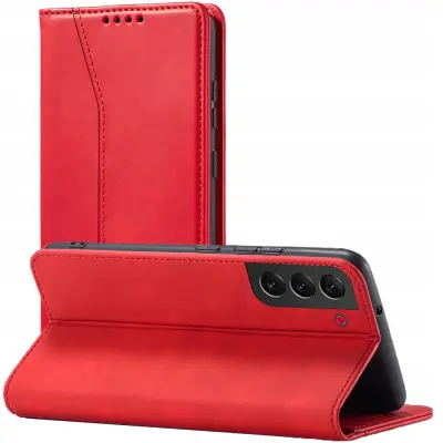 MAGNET FANCY CASE ETUI OBUDOWA FUTERAŁ DO SAMSUNG GALAXY S23 ULTRA CZERWONE
