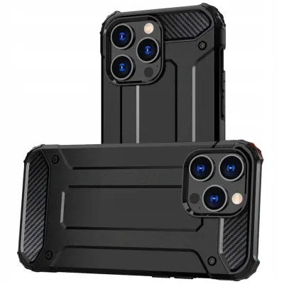HYBRID ARMOUR CASE OVITEK OHIŠJE OVITEK ZA IPHONE 15 PROMAX ČRN