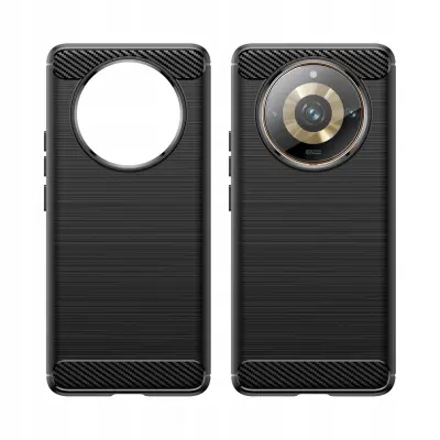 CARBON CASE ETUI OBUDOWA POKROWIEC FUTERAŁ DO REALME 11PRO / 11 PRO+ CZARNE