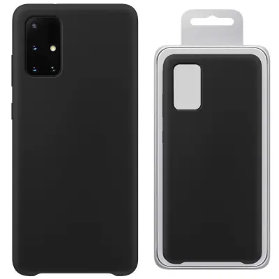 SILIKONSKI OVITEK OVITEK OHIŠJE OVITEK ZA SAMSUNG GALAXY A72 ČRN