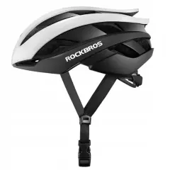 ROCKBROS WYTRZYMAŁY MOCNY WYGODNY KASK ROWEROWY ROZMIAR M BIAŁO-CZARNY
