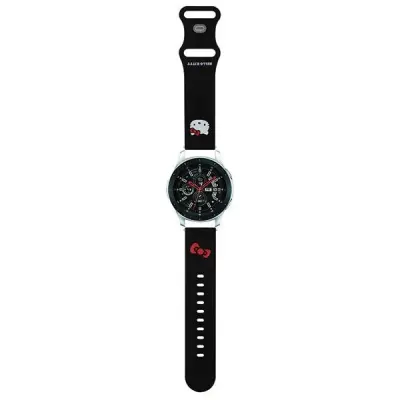 HELLO KITTY UNIVERZALNI SILIKONSKI PAŠEK 22MM ZA URO ČRN