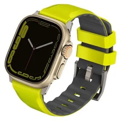 UNIQ LINUS AIROSOFT SILIKONSKI PAŠEK ZA APPLE WATCH 42/44/45/49MM LIME