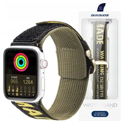 DUX DUCIS PASEK DO APPLE WATCH ULTRA SE/8/7/6/5/4/3/2 49/45/44/42MM ŻÓŁTY