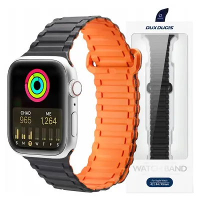DUX DUCIS PASEK OPASKA DO APPLE WATCH SE/8/7/6/5/4/3/2/1 41/40/38MM CZARNY