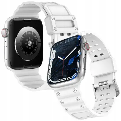 STRAP PASEK OPASKA DO APPLE WATCH SE/8/7/6/5/4/3/2/1 41/40/38MM BIAŁY