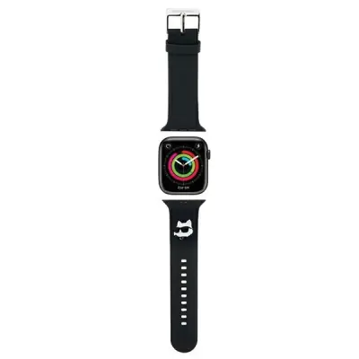 KARL LAGERFELD 3D GUMIJASTI PAŠEK CHOUPETTE HEADS ZA APPLE WATCH 38 40 41MM