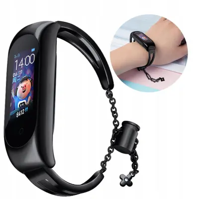 KOVINSKA ZAPESTNICA ZA XIAOMI MI BAND 6/5/4/3 ČRNA