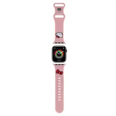 HELLO KITTY SILIKONSKI PAŠEK ZA APPLE WATCH 38/40/41MM ROZA ETUI