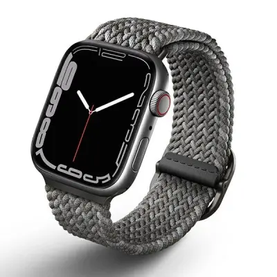 UNIQ ASPEN PLETENI PAS ZA APPLE WATCH 1 2 3 4 5 6 7 8 SE 44/42/45MM SIVA